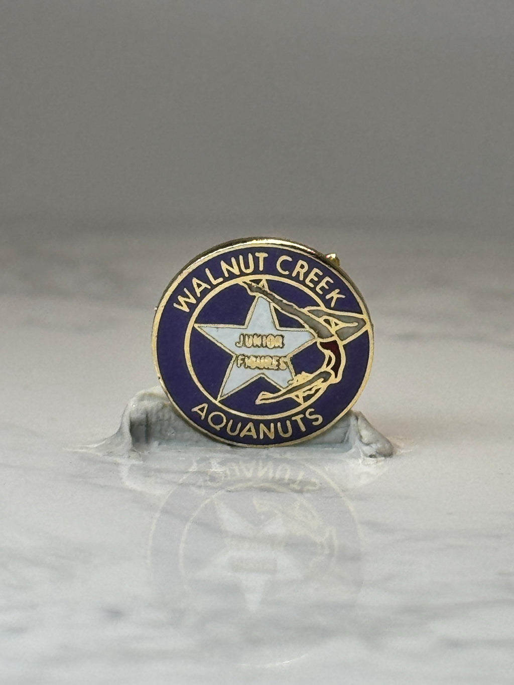 Walnut Creek Aquanauts Junior Figures Enamel Pin Vintage Swim Team Synchronized Swimming Pin