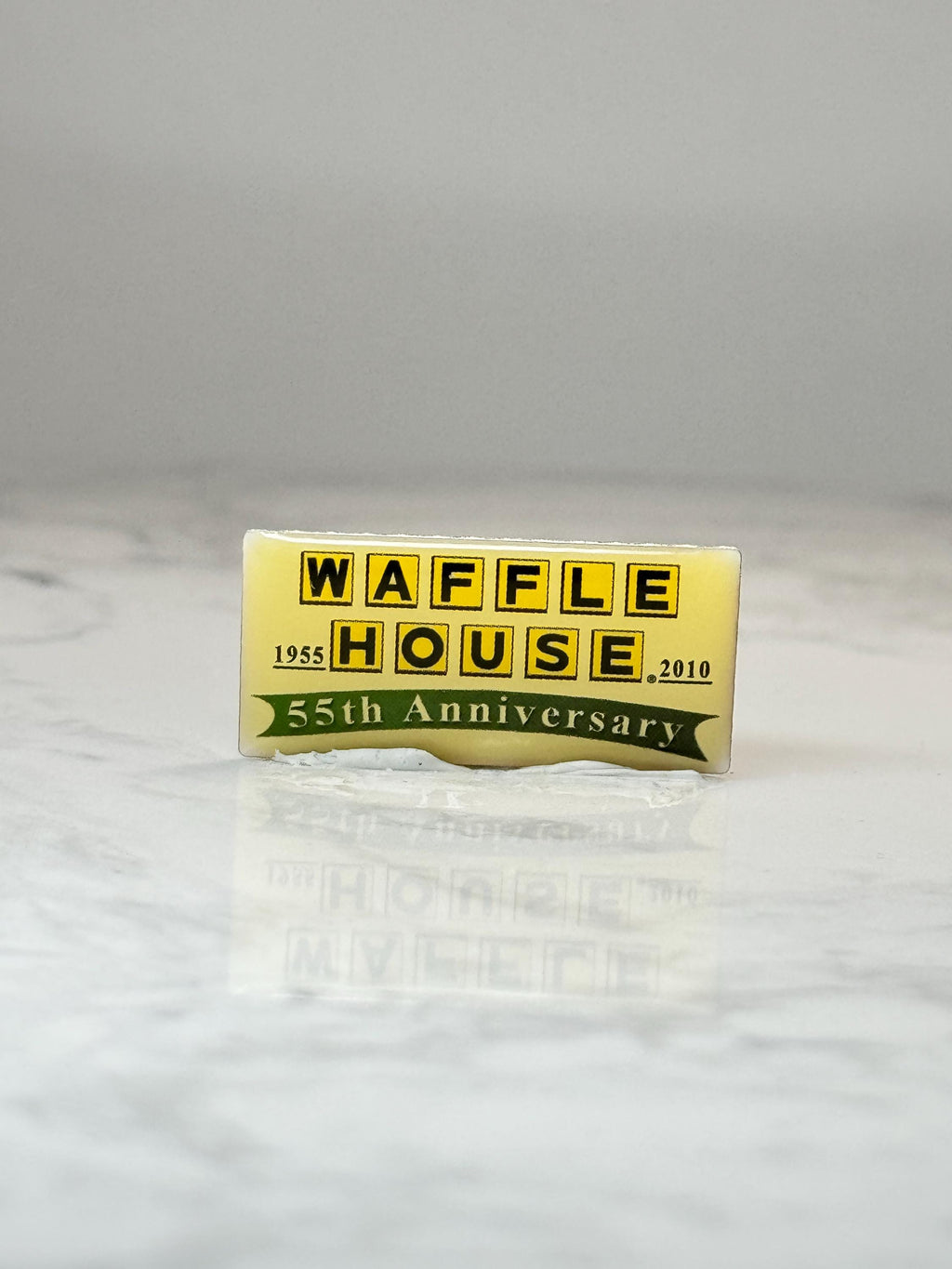 Waffle House 55th Anniversary Pin: Yellow Enamel - 2010 Commemorative Accessory