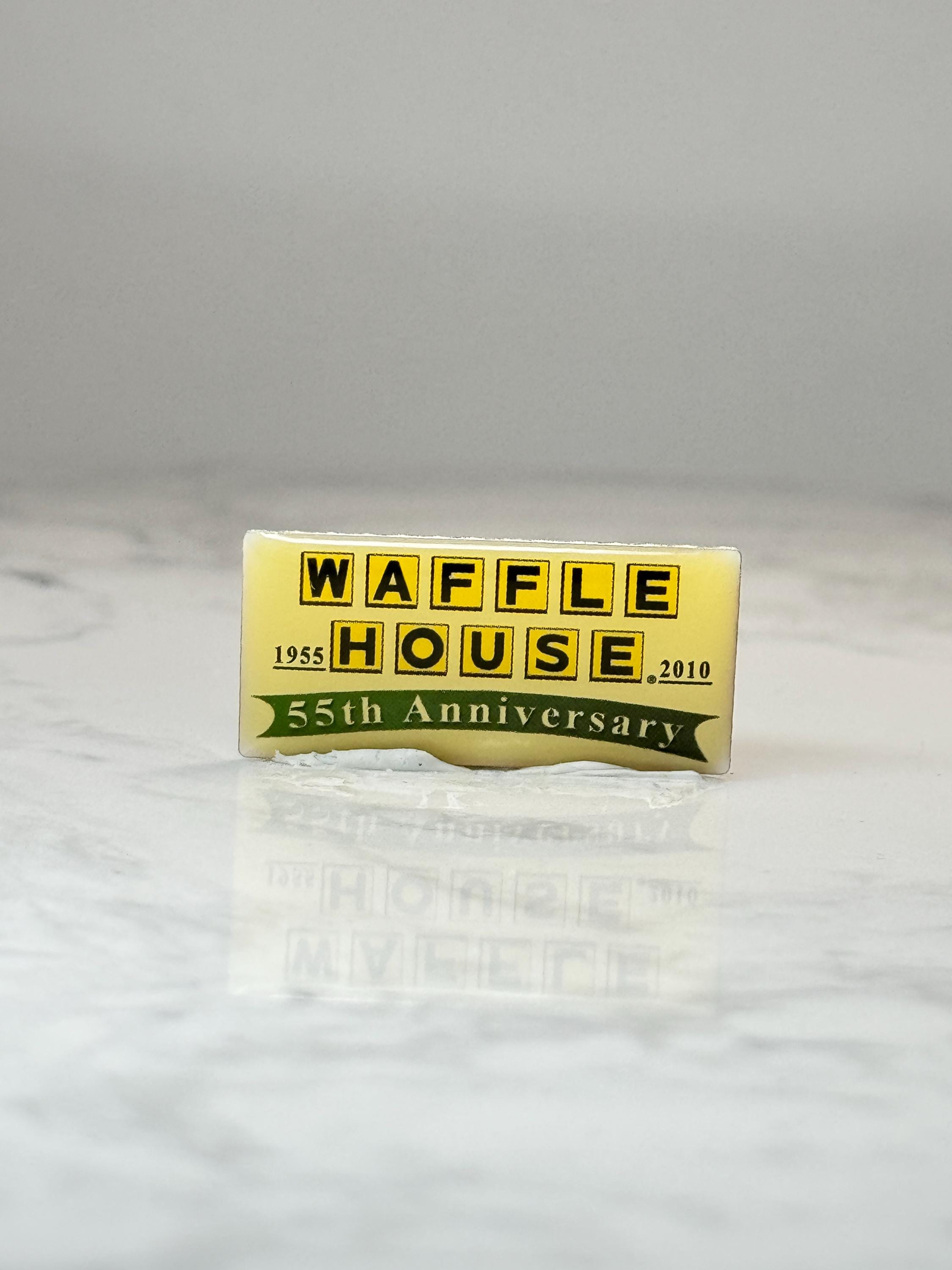 Waffle House 55th Anniversary Pin: Yellow Enamel - 2010 Commemorative Accessory