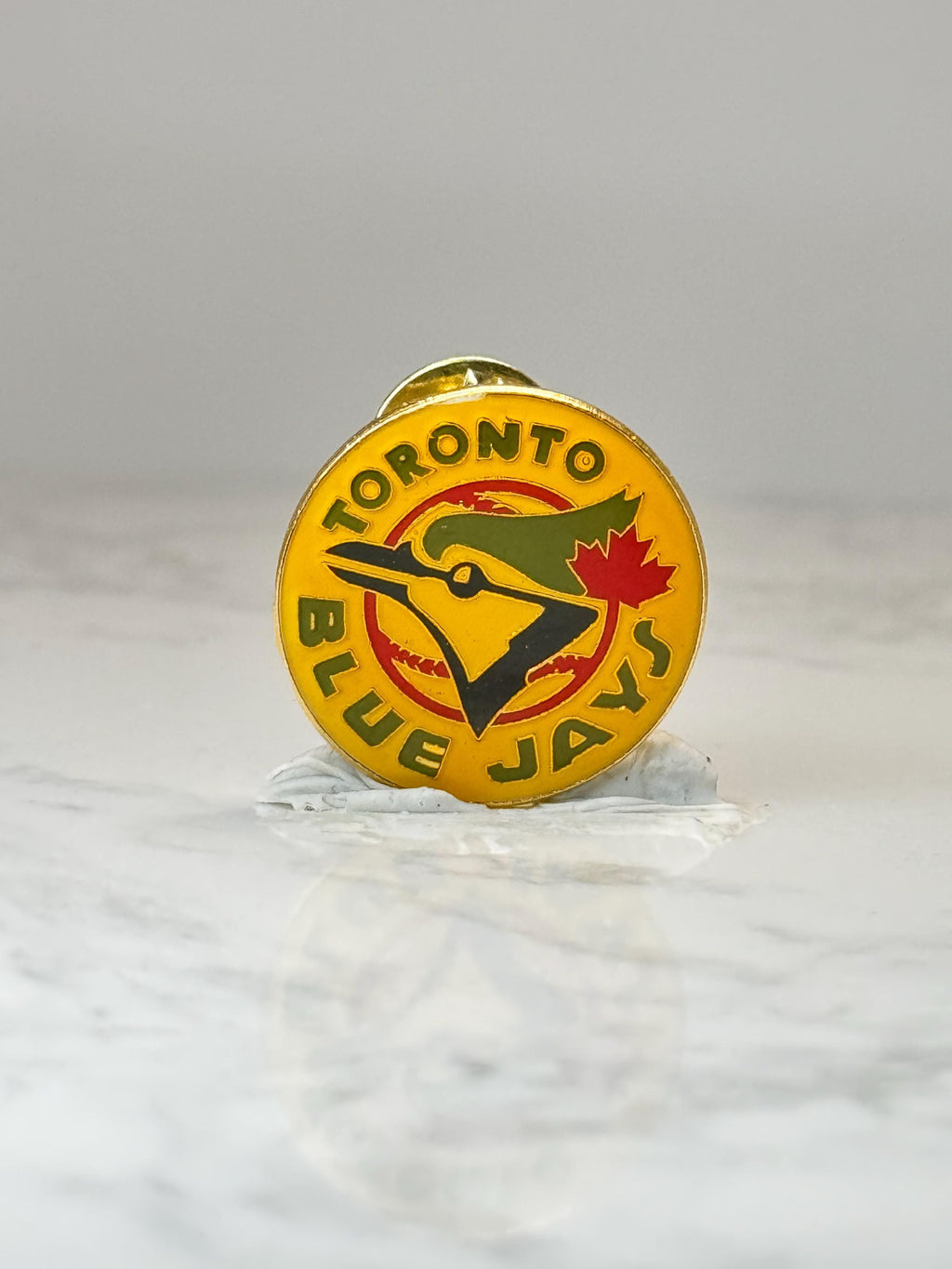 Toronto Blue Jays Baseball Pin: Yellow Enamel - Vintage MLB Accessory