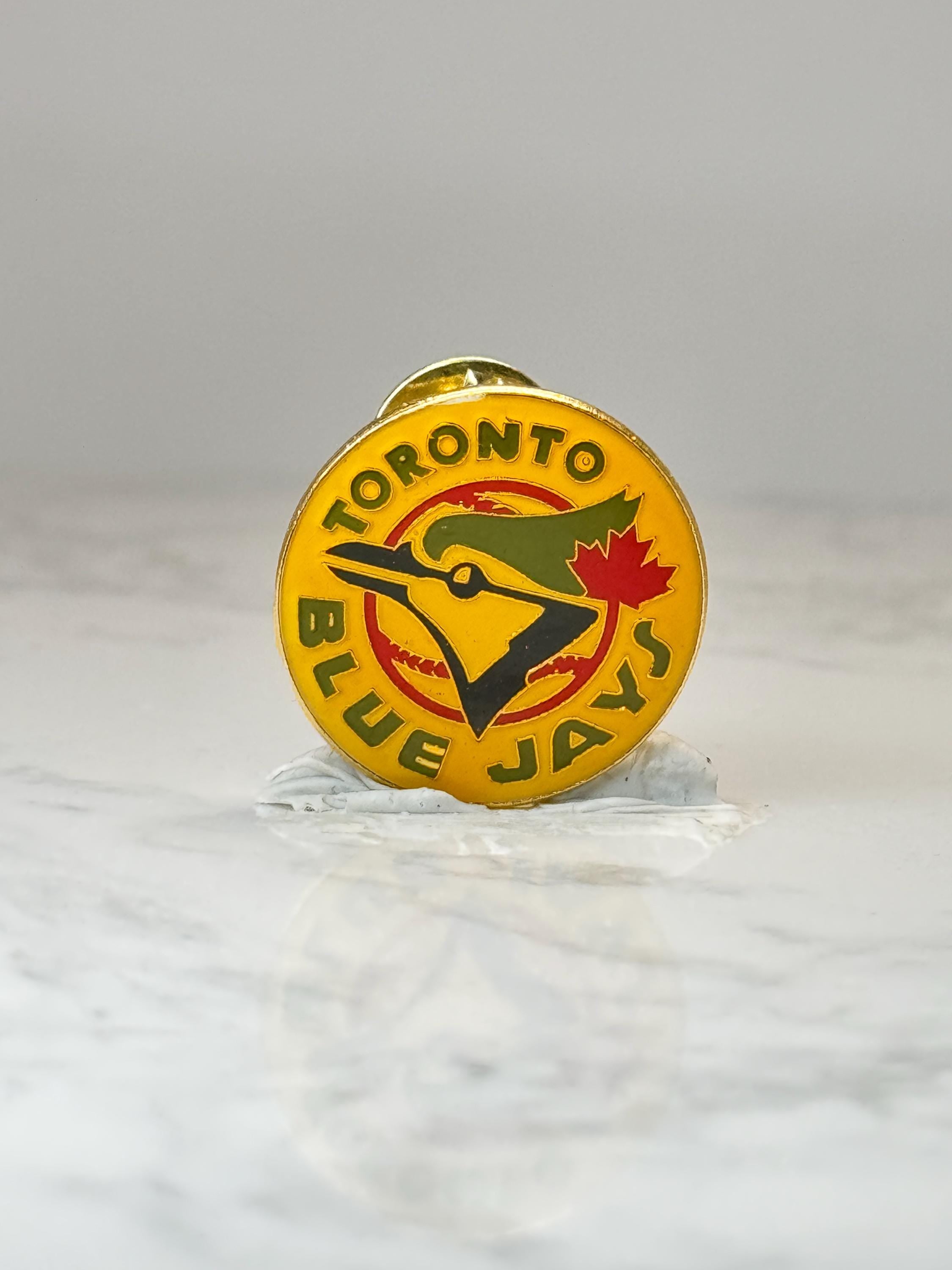 Toronto Blue Jays Baseball Pin: Yellow Enamel - Vintage MLB Accessory