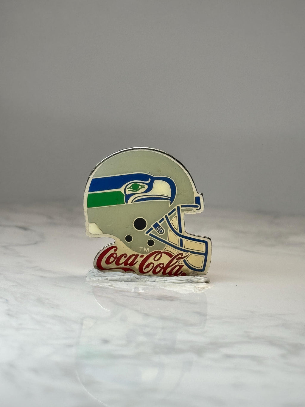 Seattle Seahawks Helmet Pin: Blue Green Enamel - NFL Promo