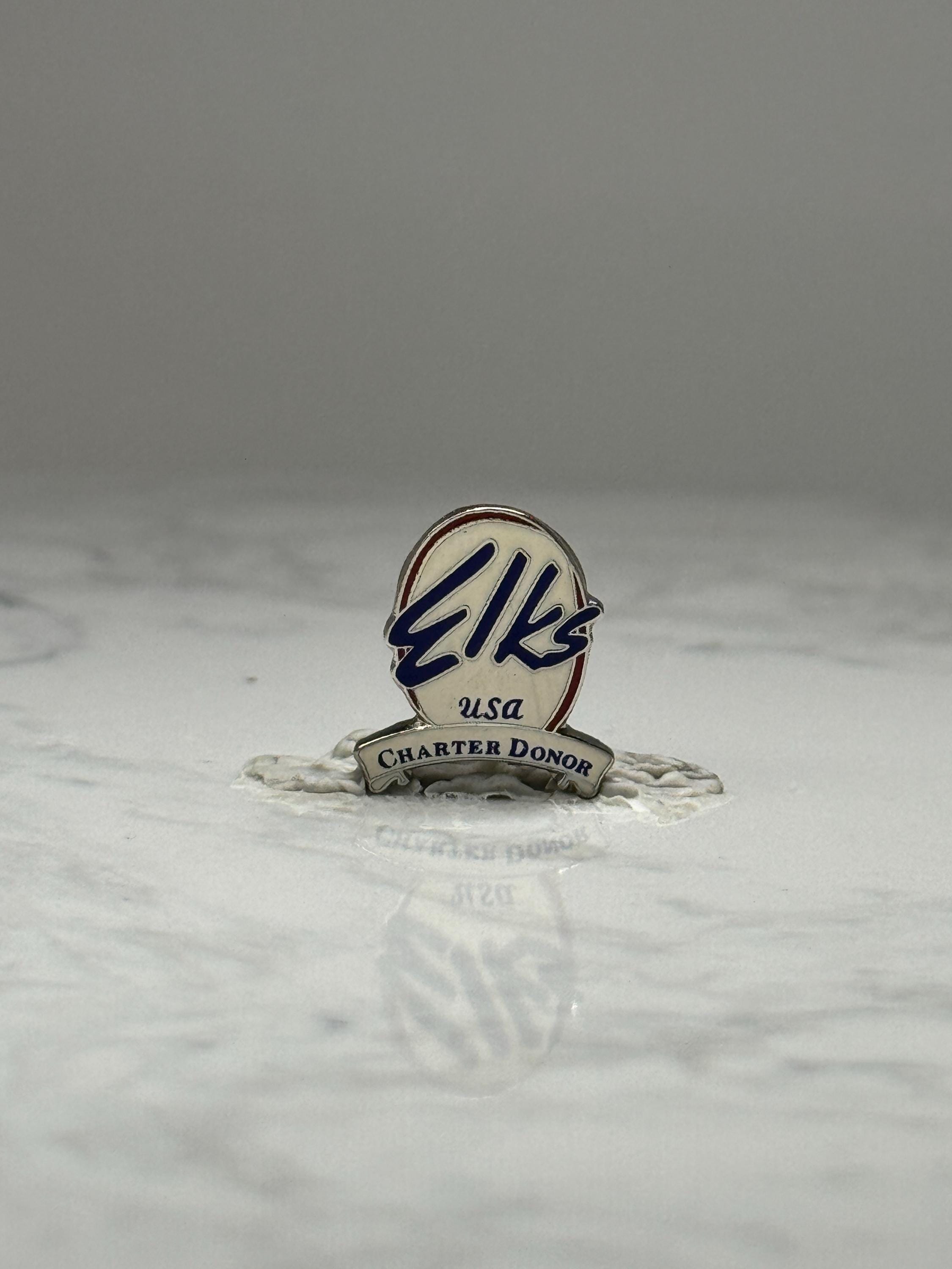 Zikes USA Charter Donor Enamel Pin: Red White Blue - 1990s Accessory