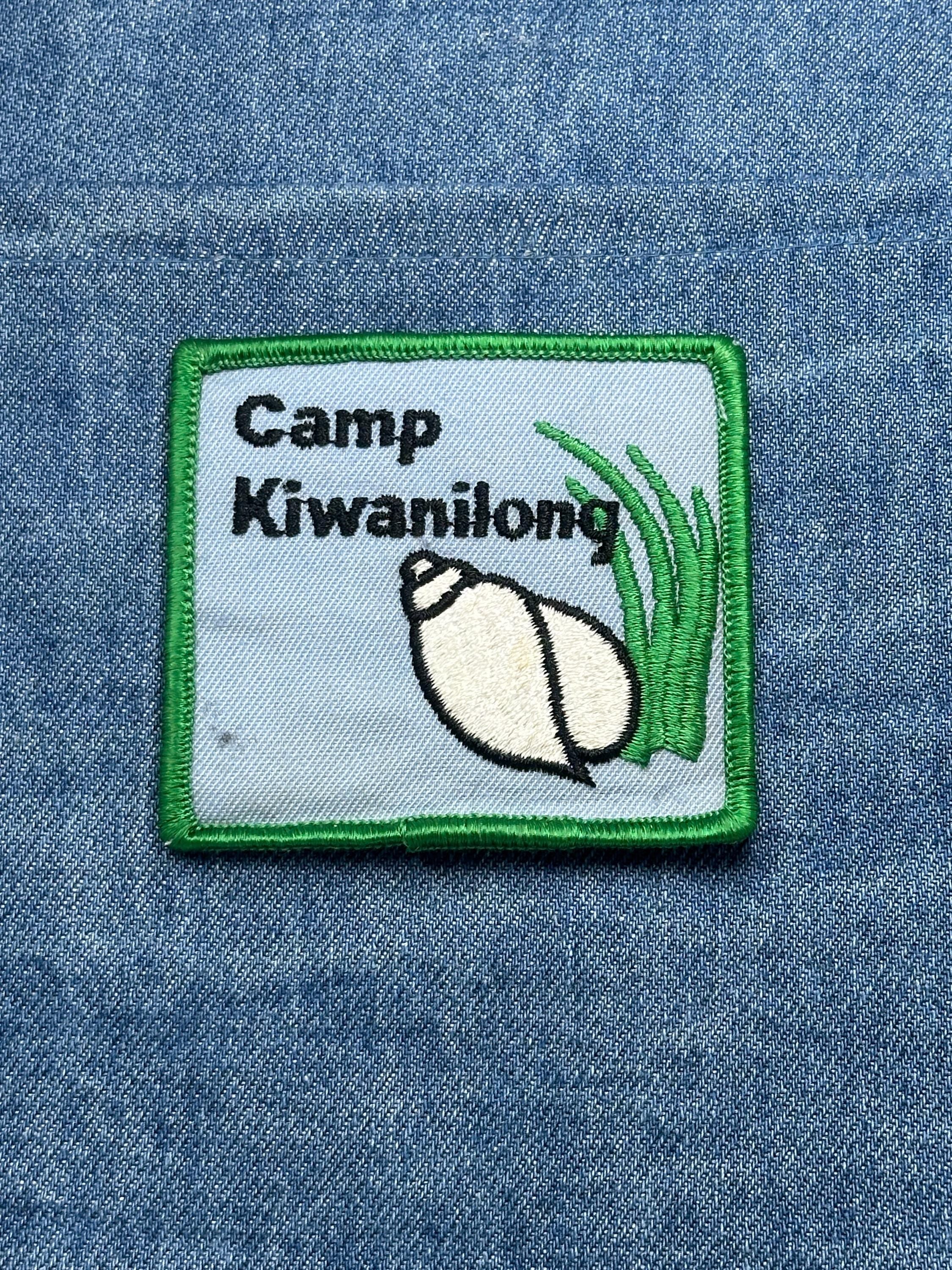 Camp Kiwanilong Patch: Green Border - Camp Souvenir Accessory