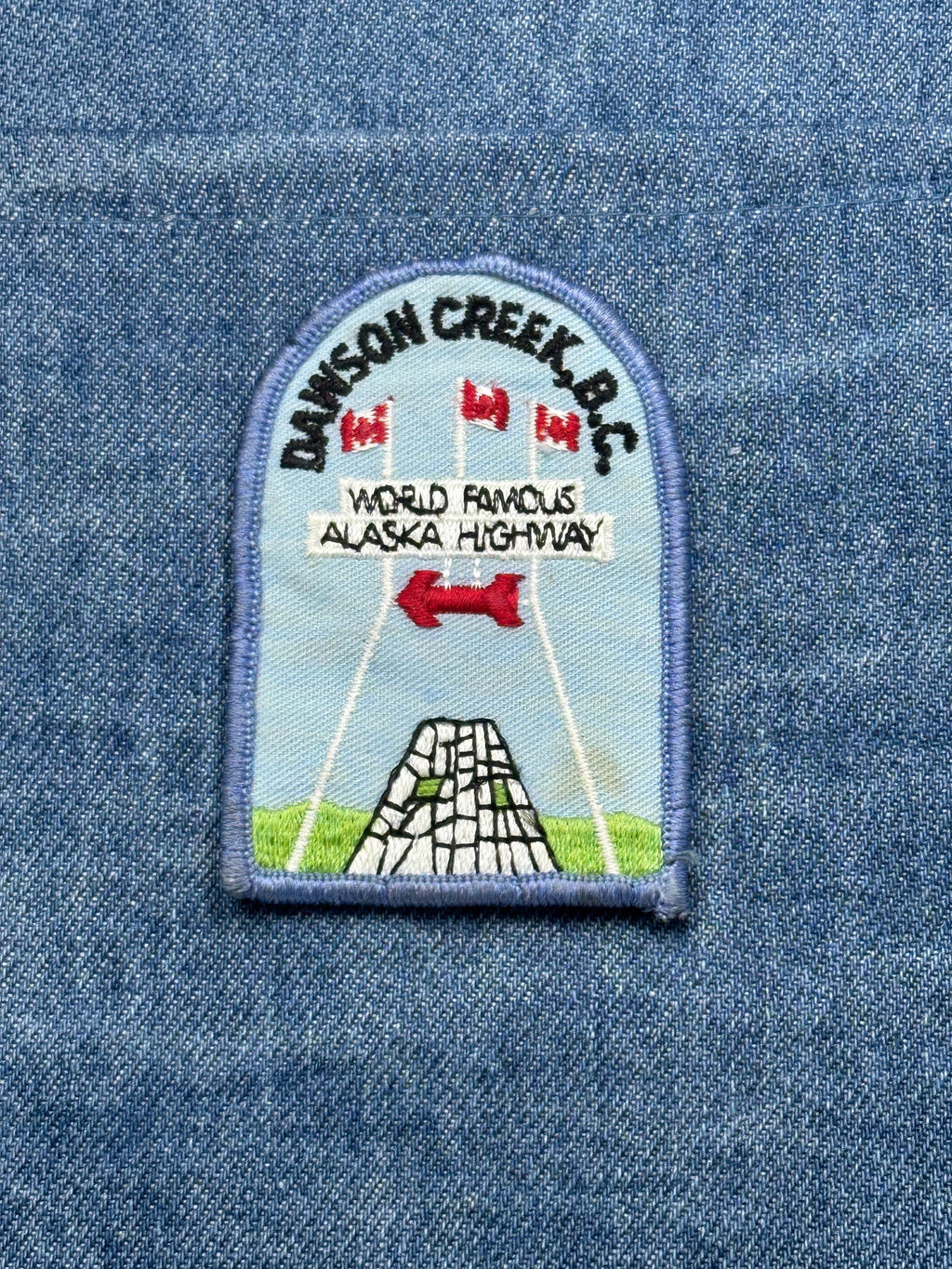 Dawson Creek BC Patch: Blue Scenic - Alaska Highway Accessory