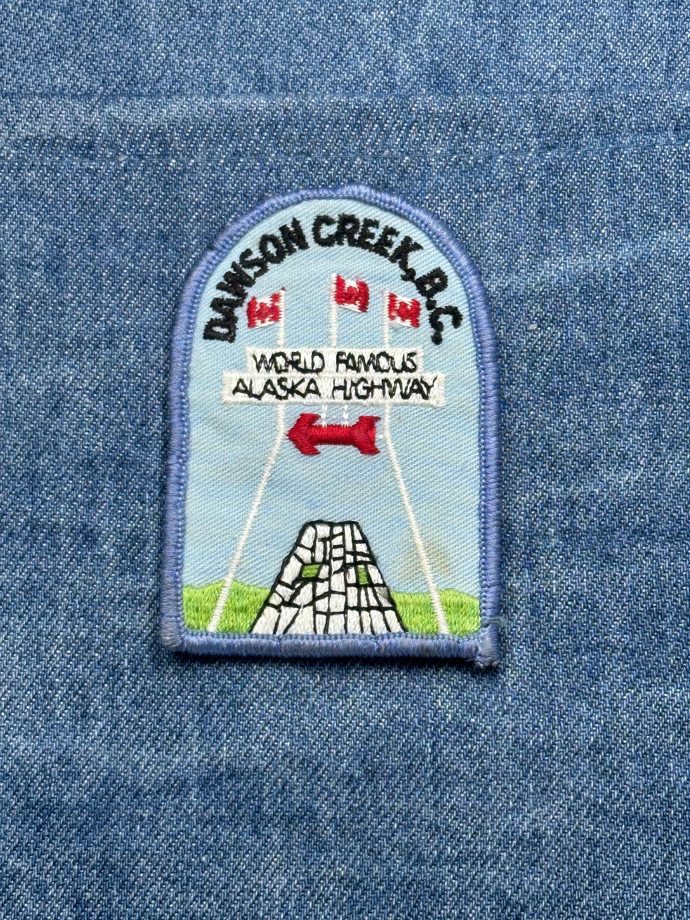 Dawson Creek BC Patch: Blue Scenic - Alaska Highway Accessory