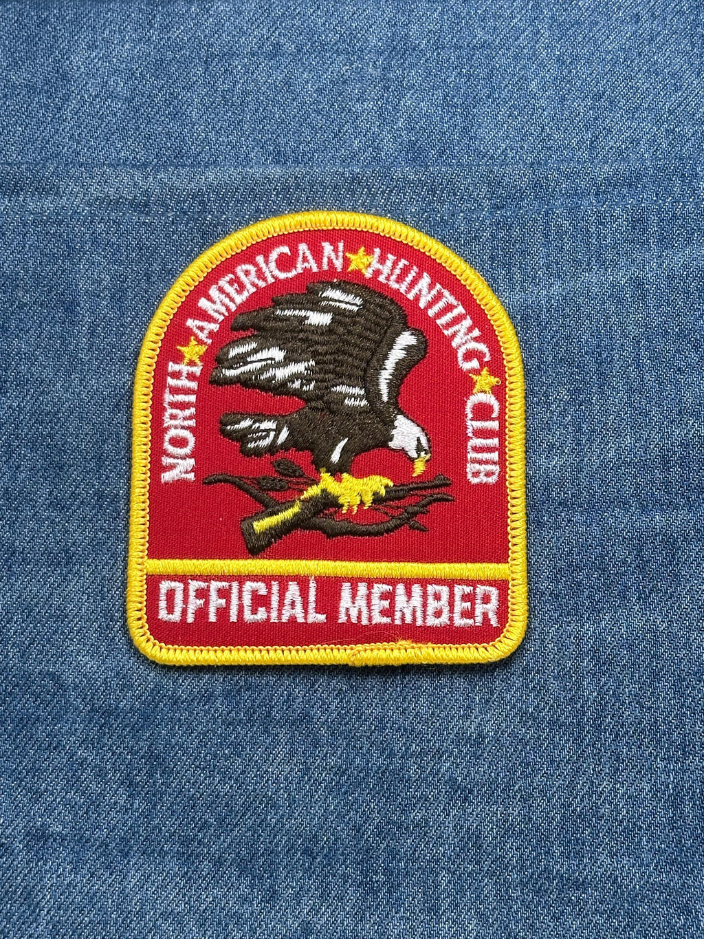 National American Hunting Club Patch: Red Gold - Outdoor Accessory