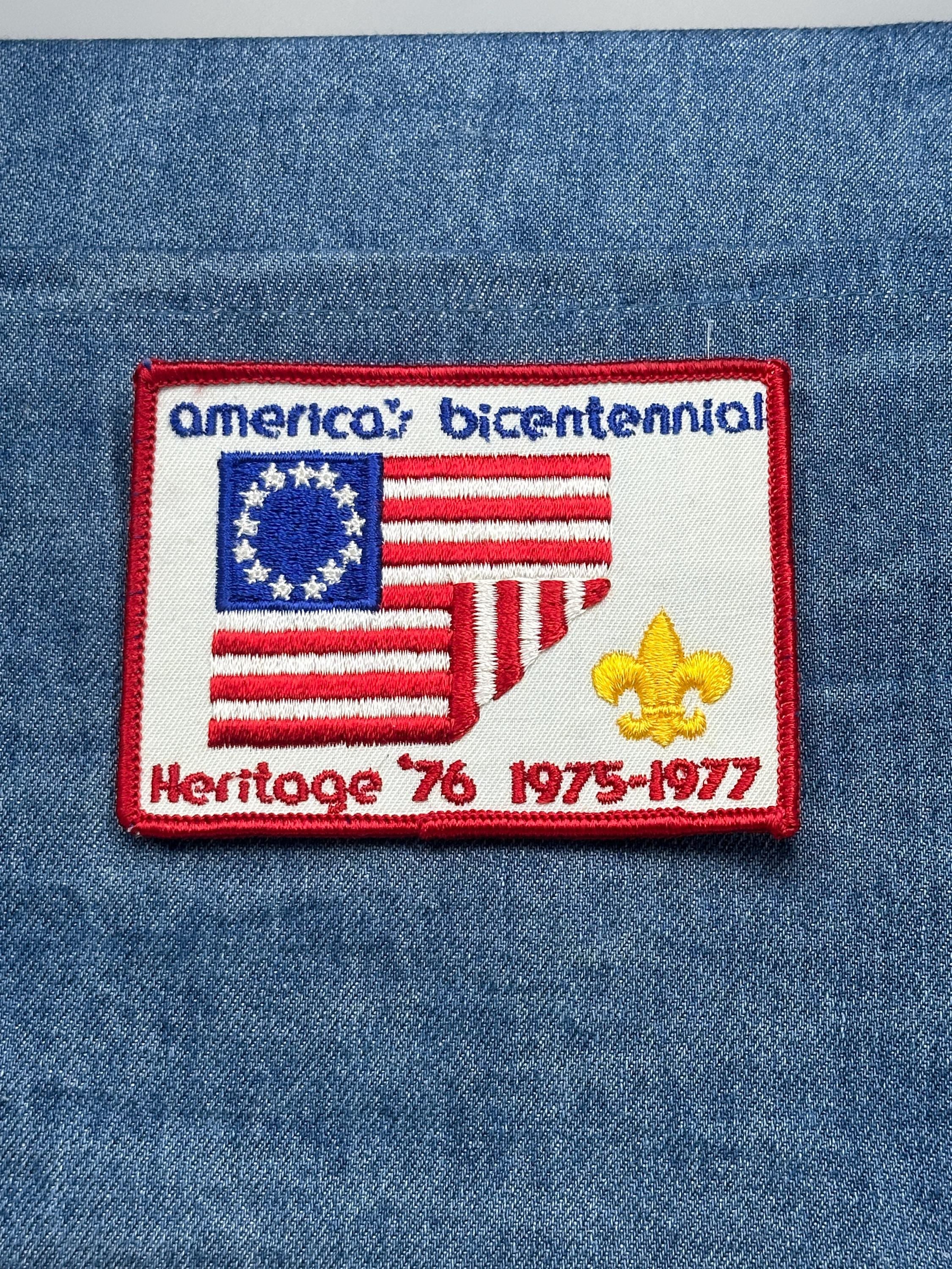 America Bicentennial Patch: Red White Blue - 1976 Patriotic Accessory