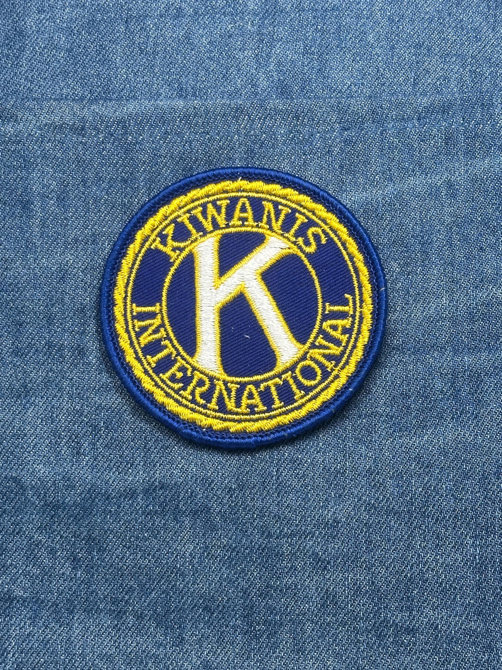 Kiwanis International Patch: Blue & Gold - Service Club Accessory