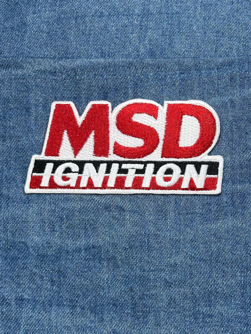 MSD Ignition Patch: Red White Black - Racing Accessory