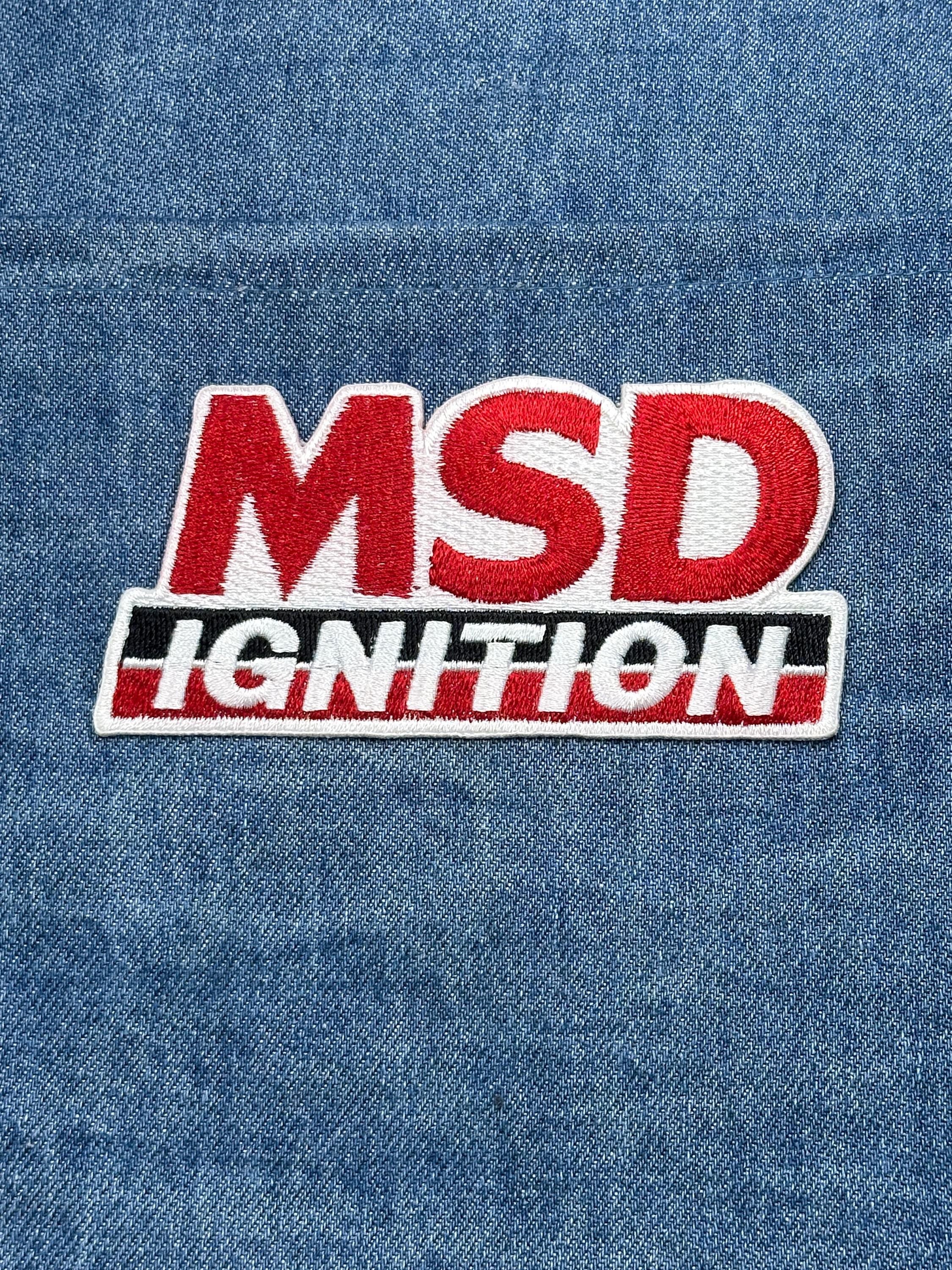MSD Ignition Patch: Red White Black - Racing Accessory