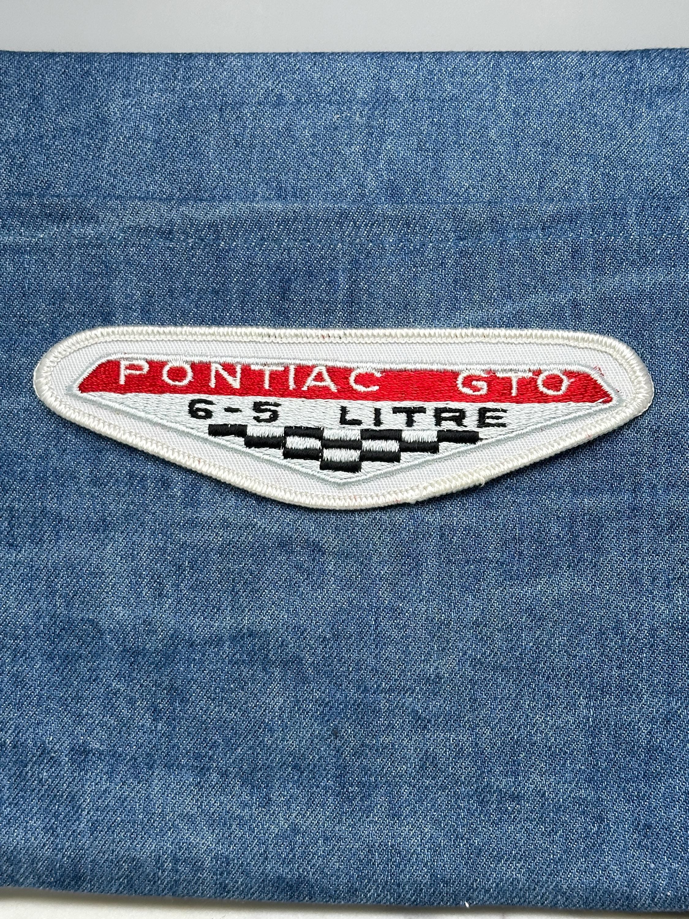 Pontiac GTO 6.5 Litre Patch: Red & White - Muscle Car Accessory