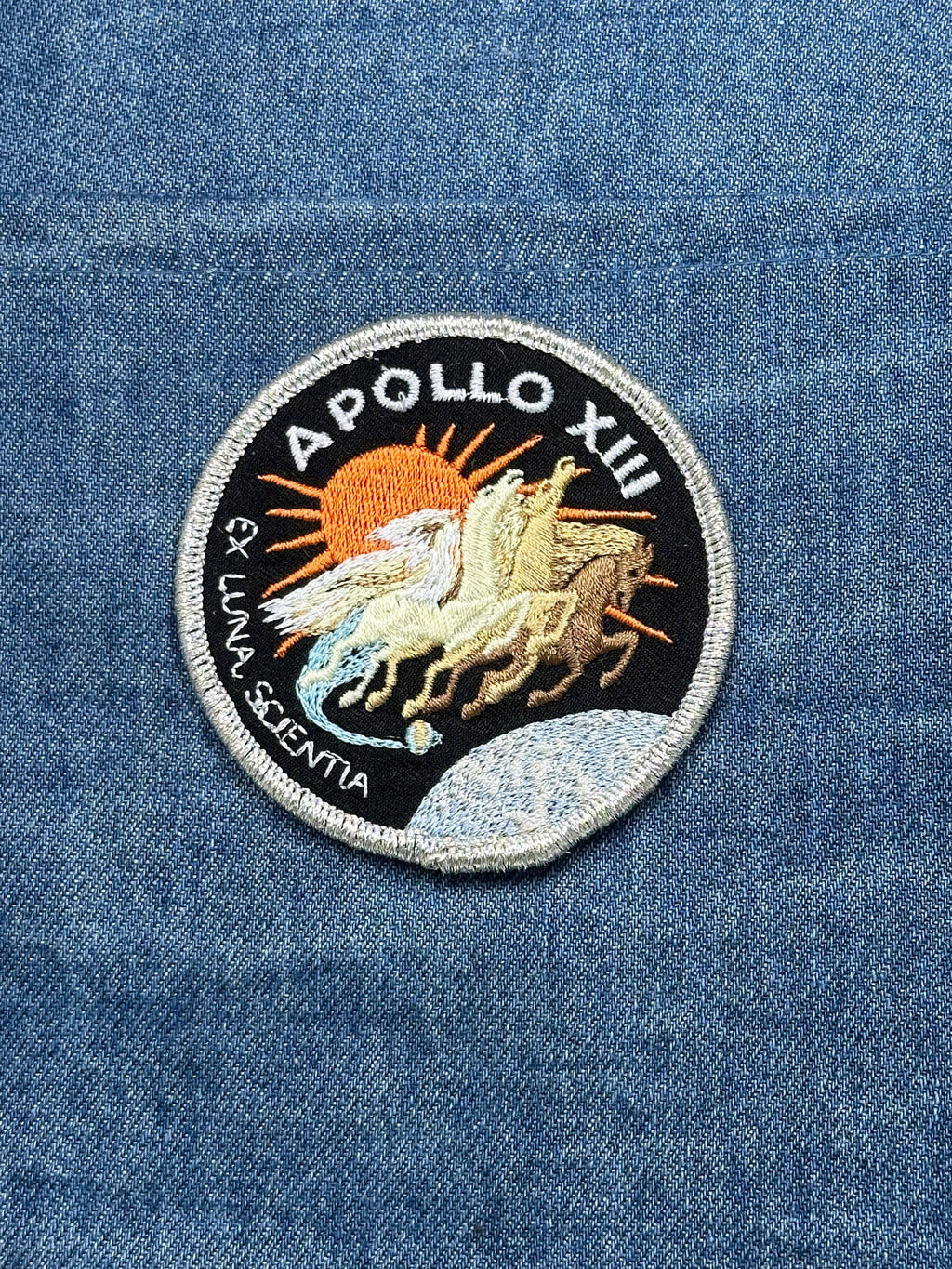 Apollo XIII Patch: Black Pegasus Design - NASA Space Accessory