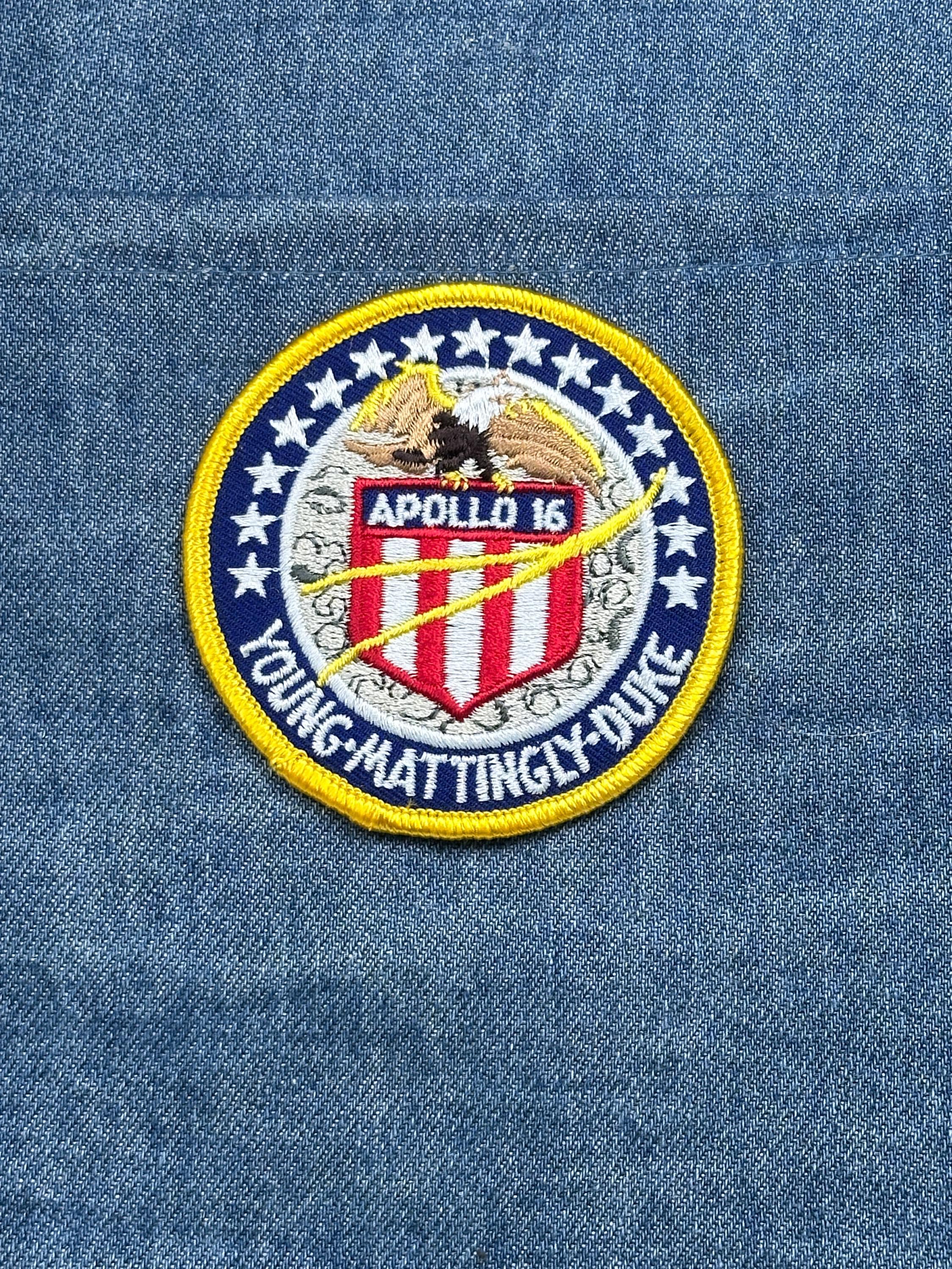 Apollo 16 Mission Patch: Red White Blue - NASA Space Accessory