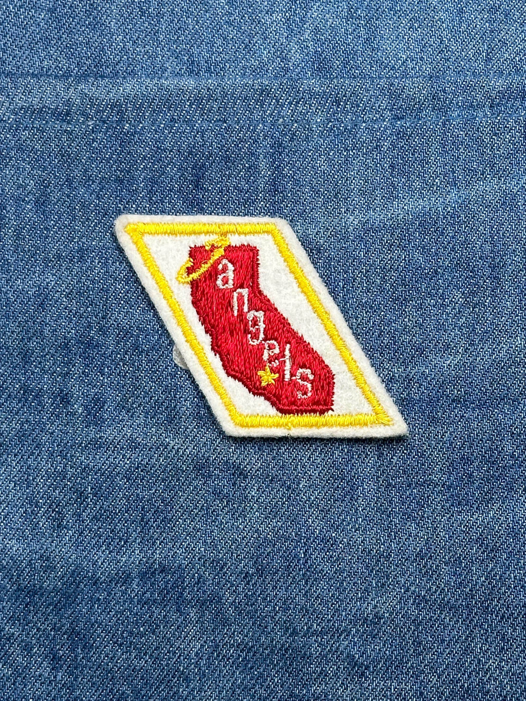 Vintage Los Angeles Angels Embroidered Baseball Patch MLB Angels Team Patch