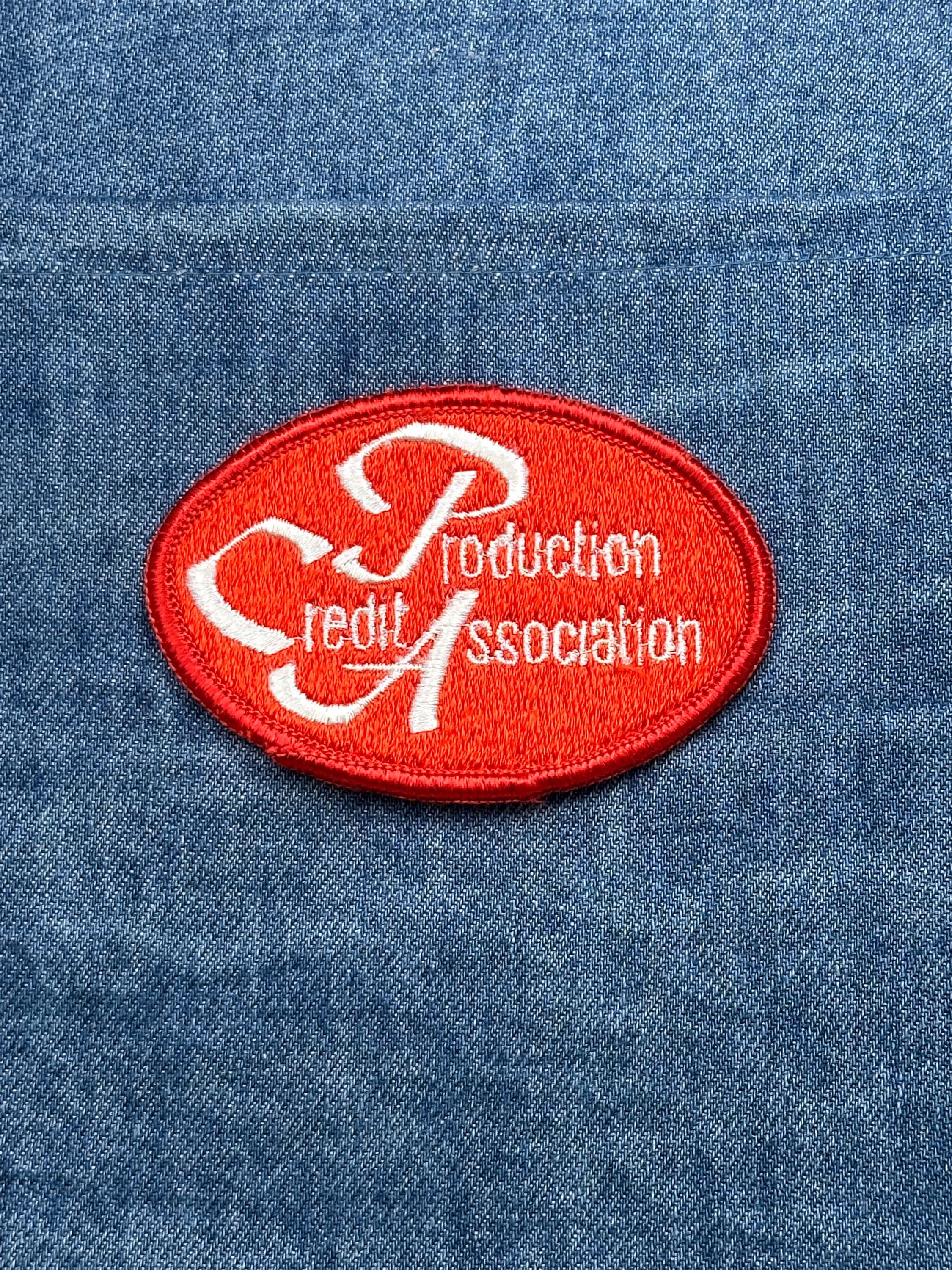 Production Credit Association Patch: Red Oval - Farm Finance Accessory