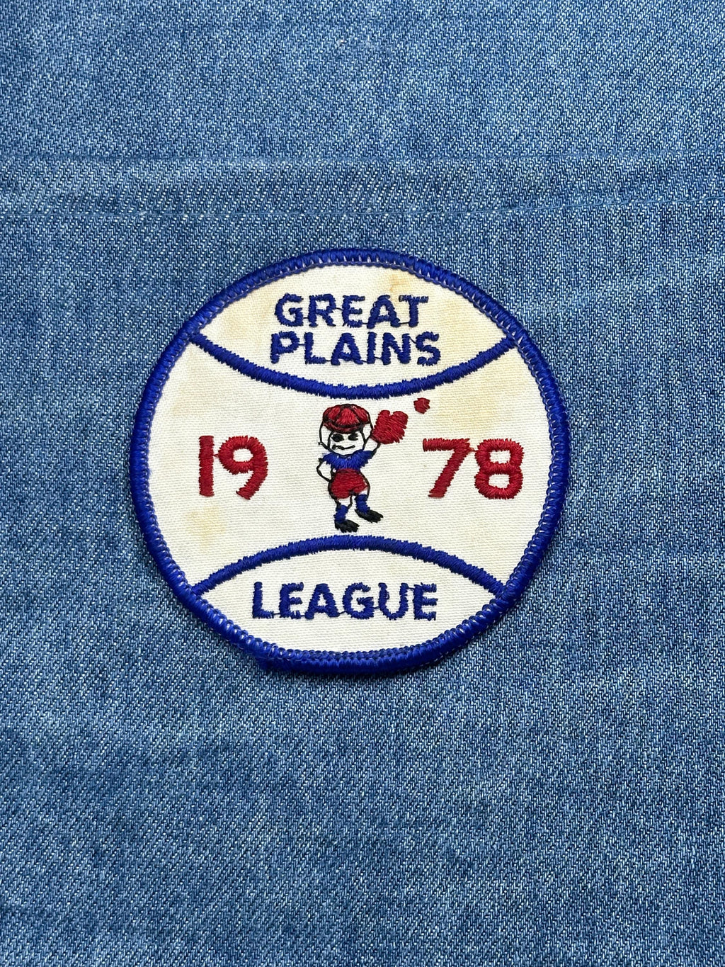 Great Plains League Patch: Red White Blue - 1978 Sports Accessory