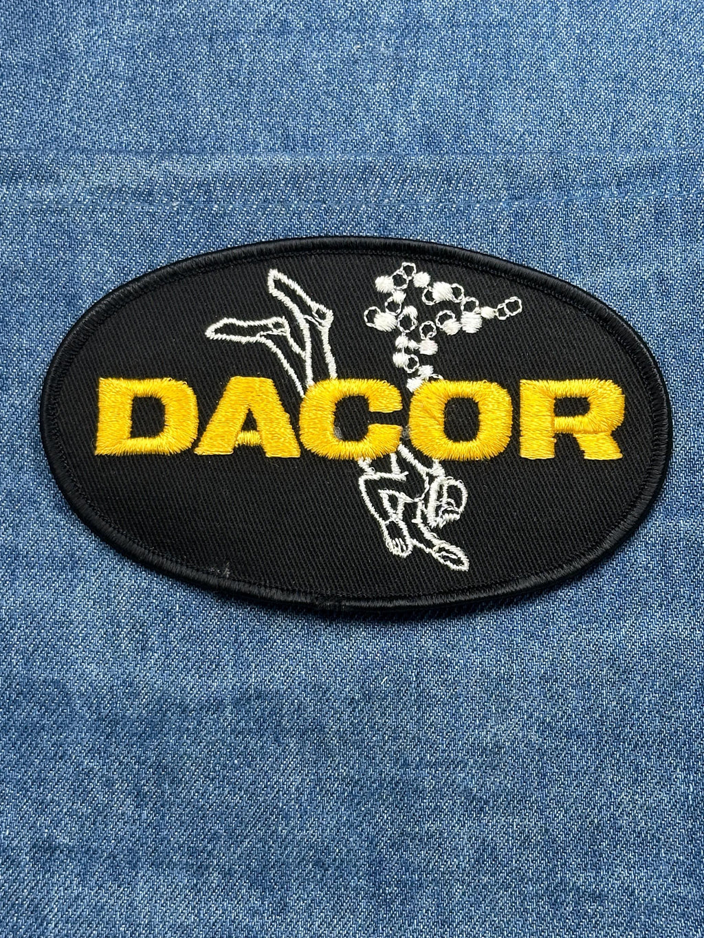 DACOR Scuba Diving Patch: Black & Yellow Oval - Dive Gear Accessory