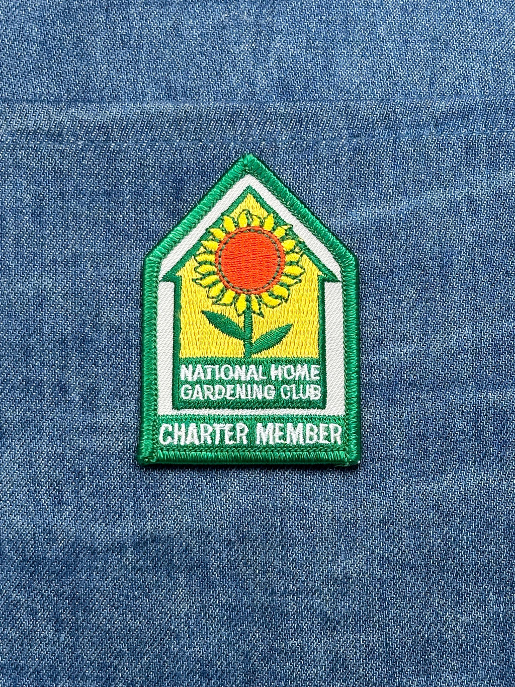 National Home Gardening Club Patch: Green Sunflower - Club Accessory