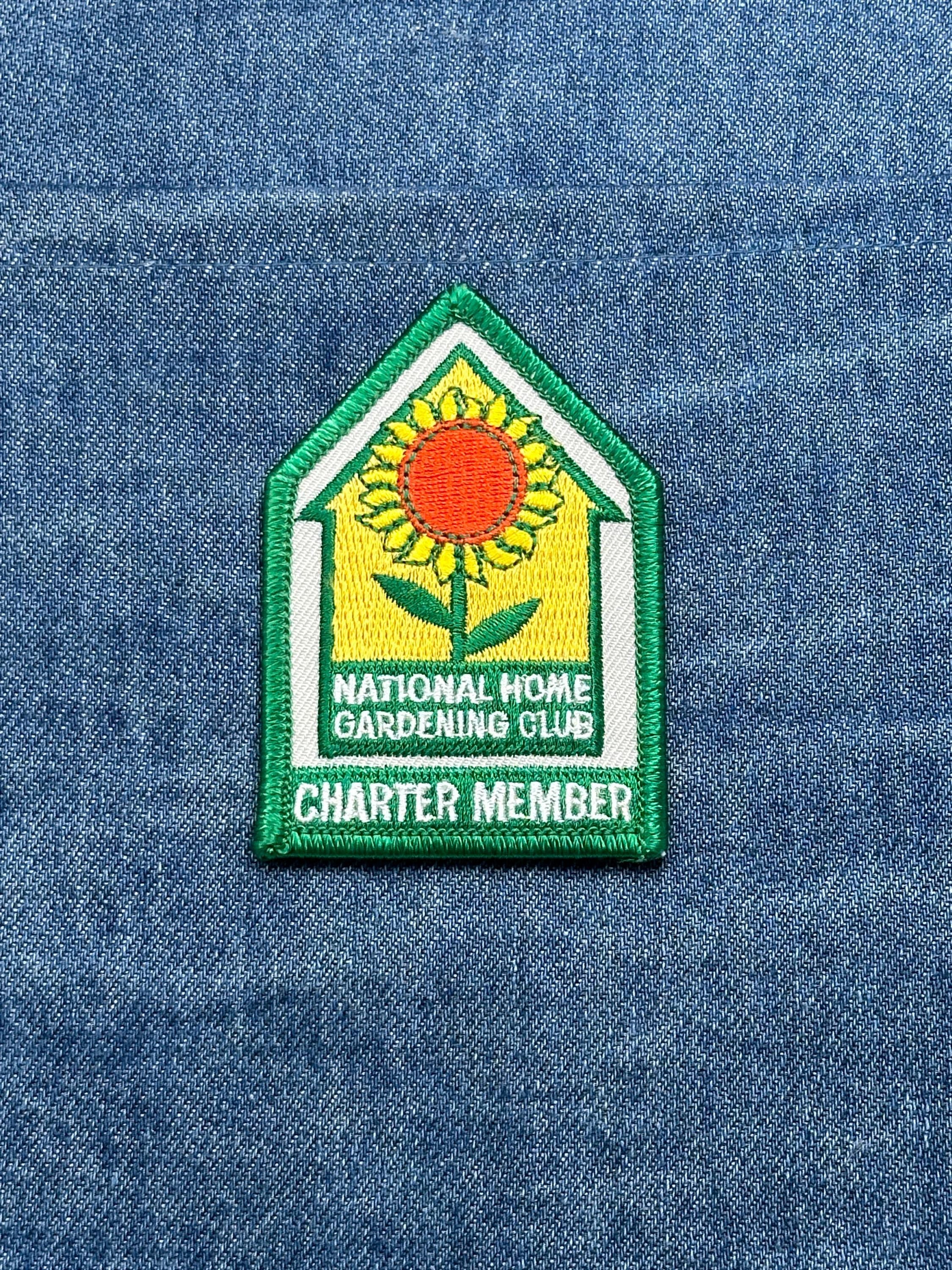 National Home Gardening Club Patch: Green Sunflower - Club Accessory