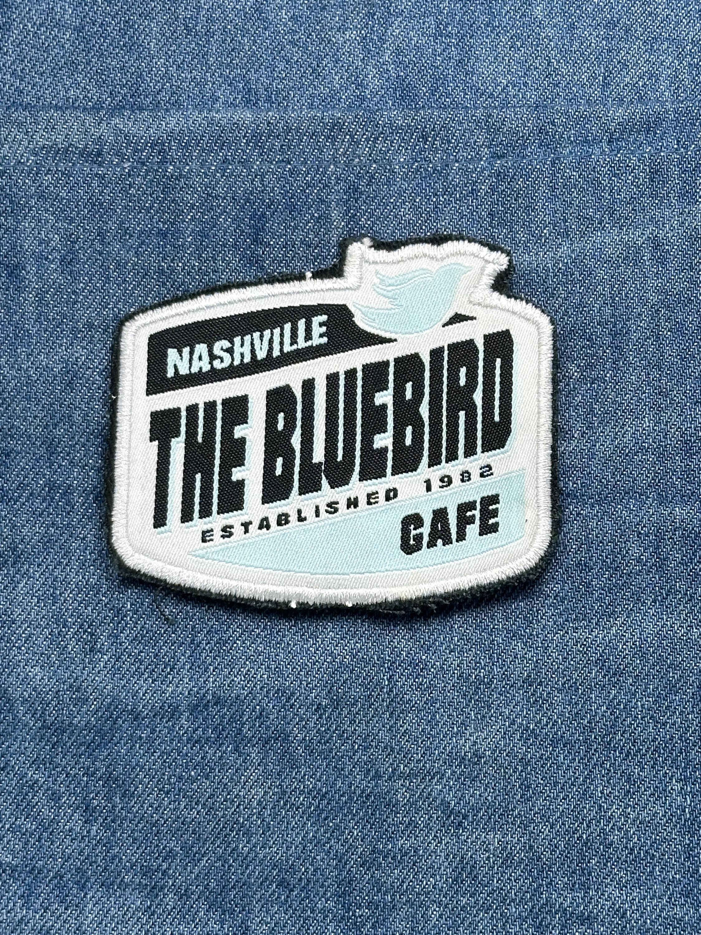 Nashville The Bluebird Cafe Patch: Blue & Black - Music Venue Accessory